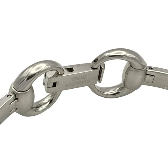 Auth GUCCI - 128.5 unclear Silver Women's Wrist Watch - Picture 6 of 6